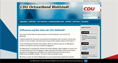 Desktop Screenshot of cdu-wahlstedt.de