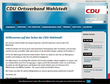 Tablet Screenshot of cdu-wahlstedt.de